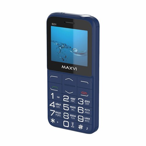 Телефон MAXVI B231, 2 SIM, синий