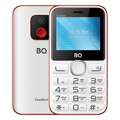 Мобильный телефон BQ-2301 Comfort Белый+красный