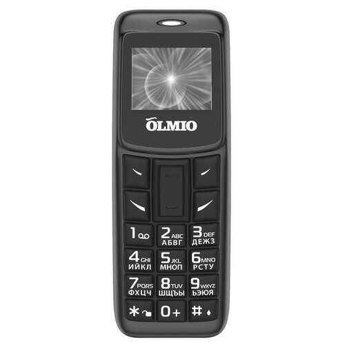 Телефон OLMIO A02, 1 SIM, черный