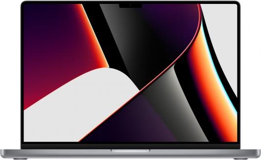Ноутбук Apple MacBook Pro A2485 M1 Max 10 core 32Gb SSD1Tb/32 core GPU 16.2 (3456x2234)/ENGKBD Mac OS grey space WiFi BT Cam