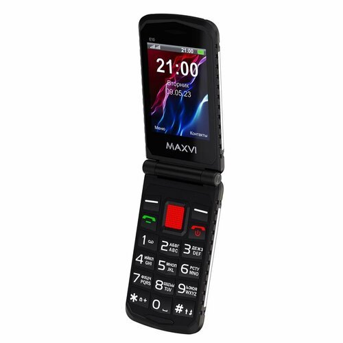 Телефон MAXVI E10, 2 SIM, красный