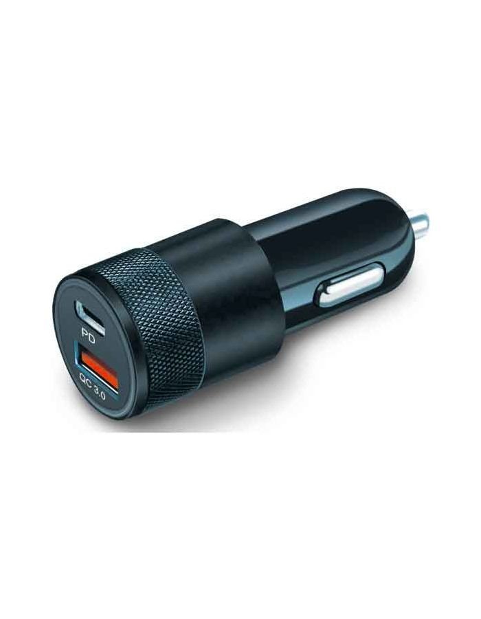 Автомобильное зарядное устройство BoraSCO Power Delivery + QC 3.0, 38W, черное