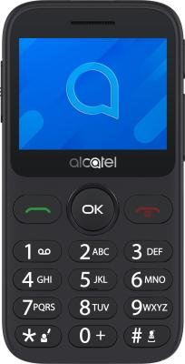 Мобильный телефон Alcatel 2020X серый моноблок 1Sim 2.4 240x320 Nucleus 0.3Mpix GSM900/1800 GSM1900 FM microSD max32Gb