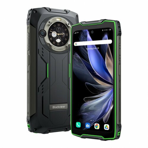 Смартфон Blackview BV9300 Pro 12/256 ГБ Global для РФ, Dual nano SIM, черный/зеленый