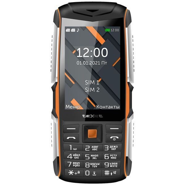 Телефон TeXet TM-D426 черный-оранжевый