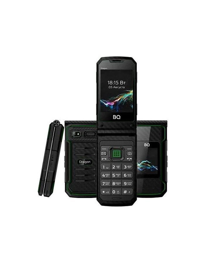 Мобильный телефон BQ 2822 Dragon Black/Green
