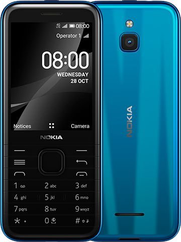 Телефон Nokia 8000 DS 4G BLUE (TA-1303)