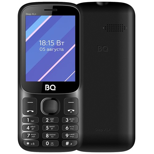 Телефон BQ 2820 Step XL+, черный / синий