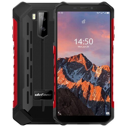 Смартфон Ulefone Armor X5 Pro 4/64 ГБ, Dual nano SIM, красный
