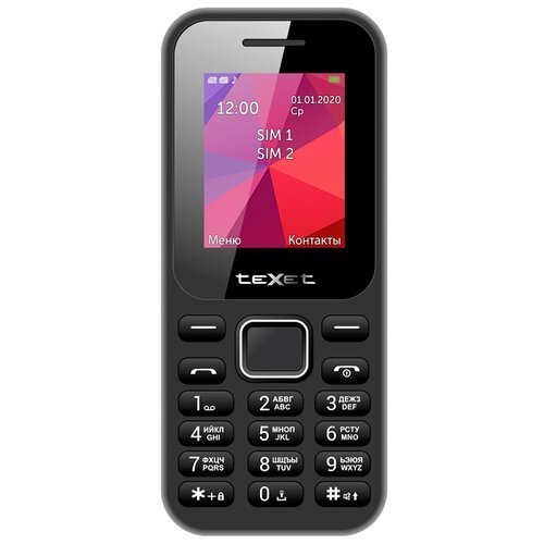Мобильный телефон teXet TM-122 (черный)