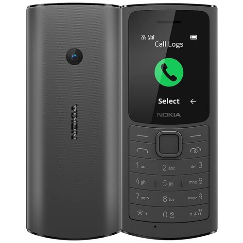 Nokia 110 4G DS 2021, Dual nano SIM, черный