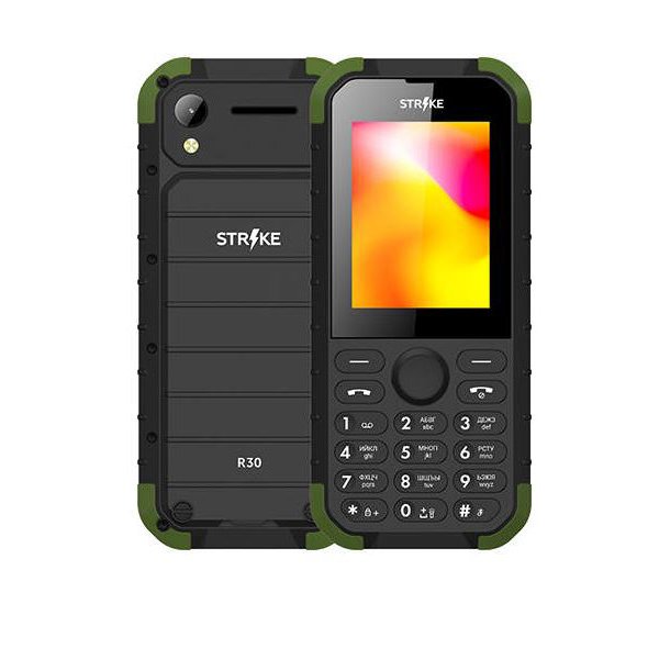 Мобильный телефон STRIKE R30 BLACK GREEN