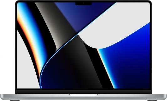 Ноутбук Apple MacBook Pro A2442 M1 Pro 8 core 16Gb SSD512Gb/14 core GPU 14.2 (3024x1964)/ENGKBD Mac OS silver WiFi BT Cam