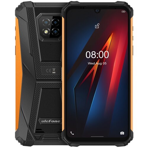 Смартфон Ulefone Armor 8 4/64 ГБ, Dual nano SIM, оранжевый