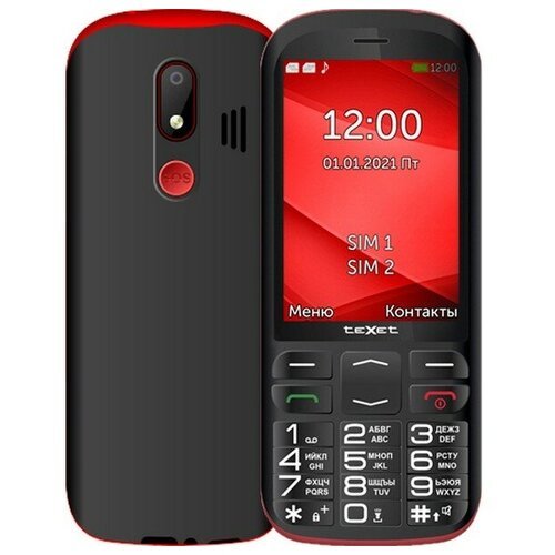 Мобильный телефон teXet TM-B409 черный-красный