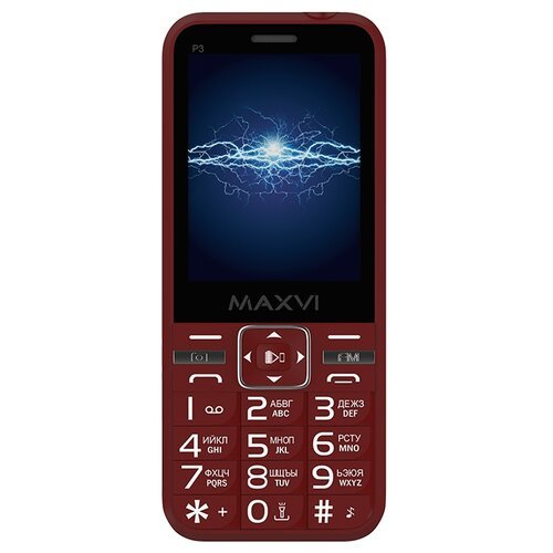 Телефон MAXVI P3, 2 SIM, wine red