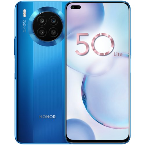 Смартфон HONOR 50 Lite 6/128 ГБ RU, Dual nano SIM, насыщенный синий
