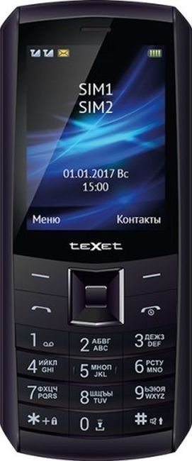 Телефон TeXet TM-D328 черный