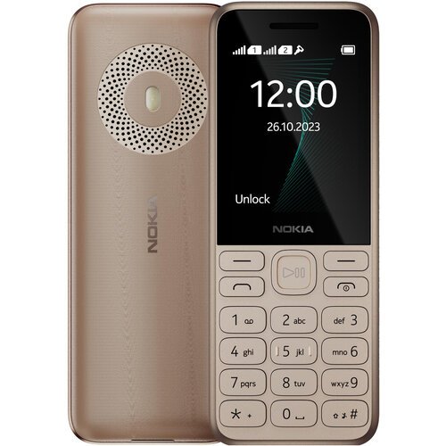 Телефон Nokia 130 (2023) Global для РФ, 2 SIM, светло-золотой