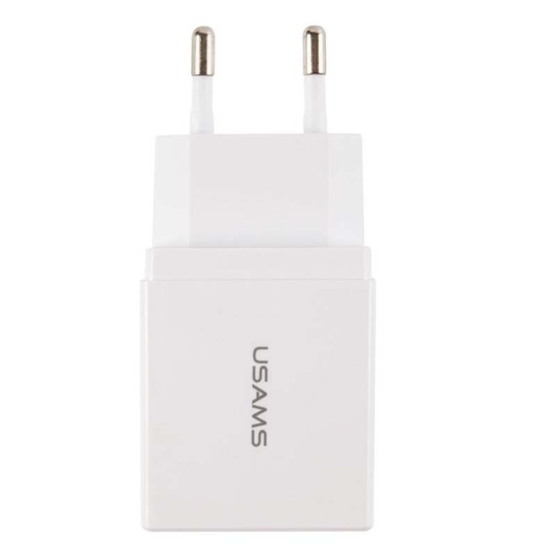 Сетевое зарядное устройство USAMS - (Модель - US-CC090) 2 USB, белый (CC90TC01)