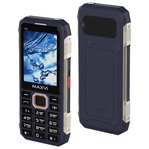 Телефон MAXVI T12, 2 SIM, синий