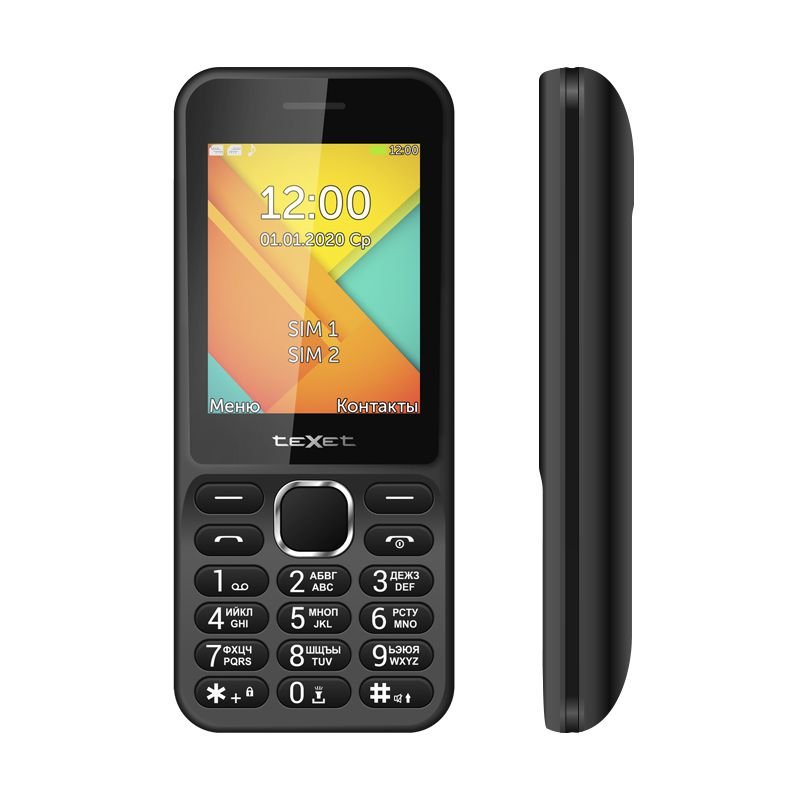 Телефон TeXet TM-D326 черный