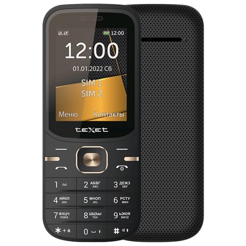 Телефон teXet TM-216, черный