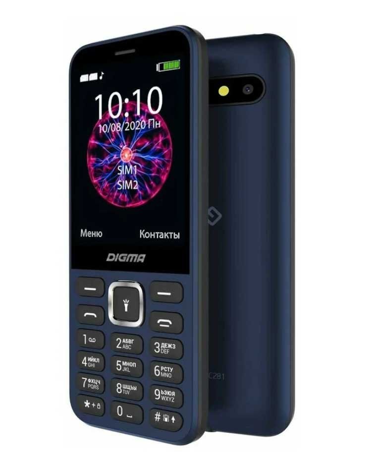 Мобильный телефон Digma C281 Linx 32Mb синий
