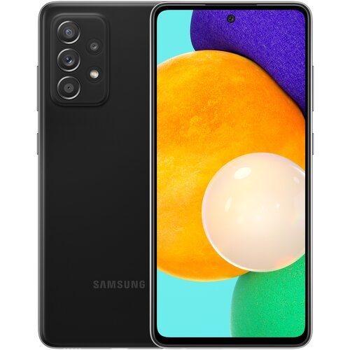 Смартфон Samsung Galaxy A52 4/128 ГБ RU, Dual nano SIM, черный