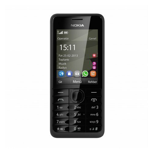 Телефон Nokia 301 Dual Sim, 2 SIM, черный