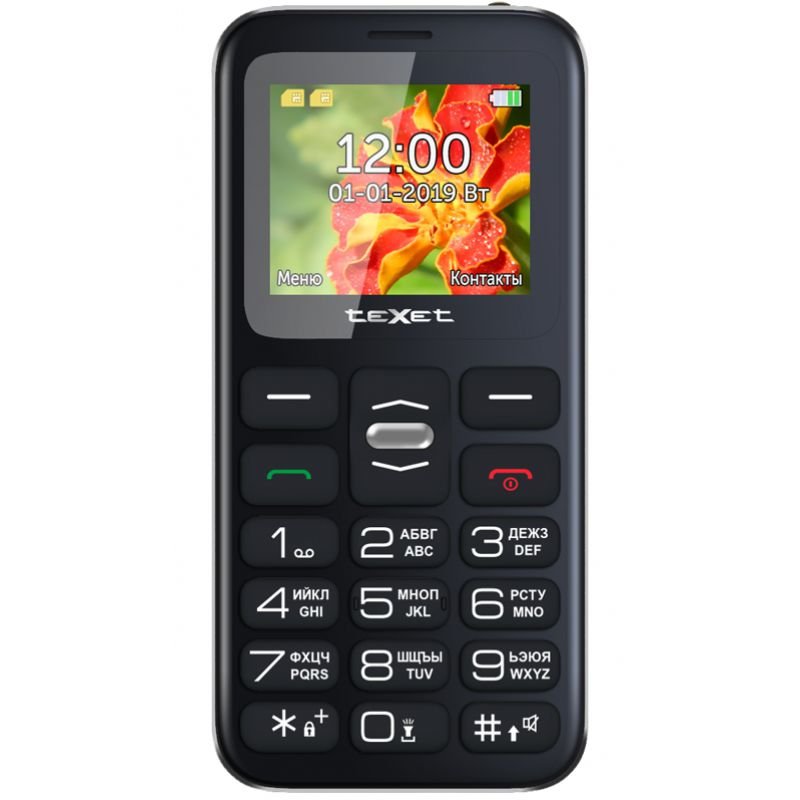 Телефон TeXet TM-B209 черный
