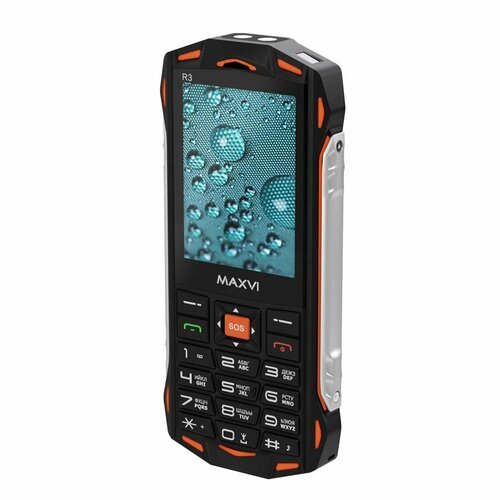 Телефон MAXVI R3, 2 SIM, оранжевый