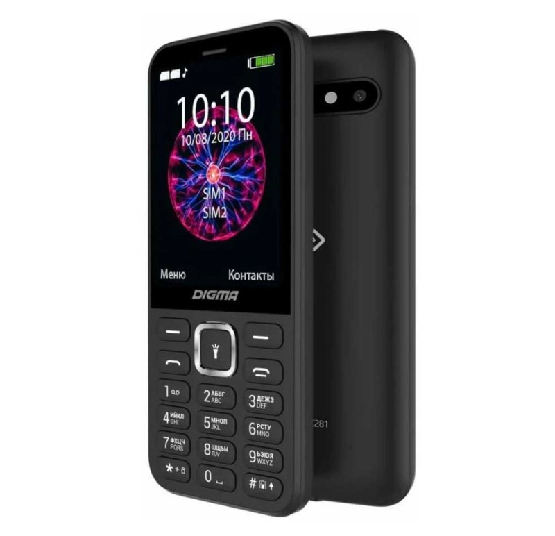 Мобильный телефон Digma C281 Linx 32Mb черный