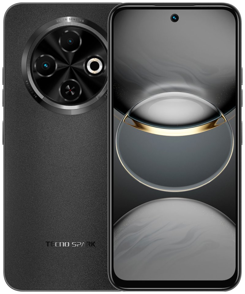 Смартфон Tecno SPARK 30C KL5n, 128/6 Гб, Orbit Black Смартфон Tecno SPARK 30C KL5n, 128/6 Гб, Orbit Black