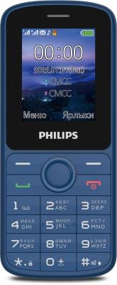 Мобильный телефон Philips E2101 Xenium синий моноблок 2Sim 1.77 128x160 GSM900/1800 MP3 FM microSD