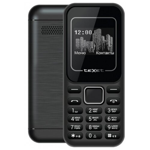 Texet TM-120 мобильный телефон цвет черный-красный