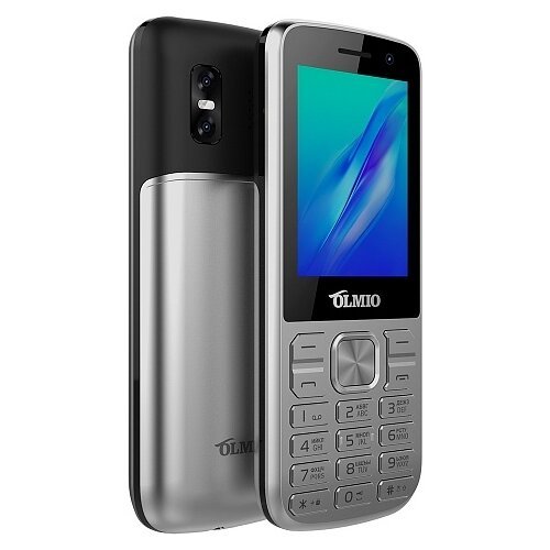 Мобильный телефон Olmio M22 серебристый