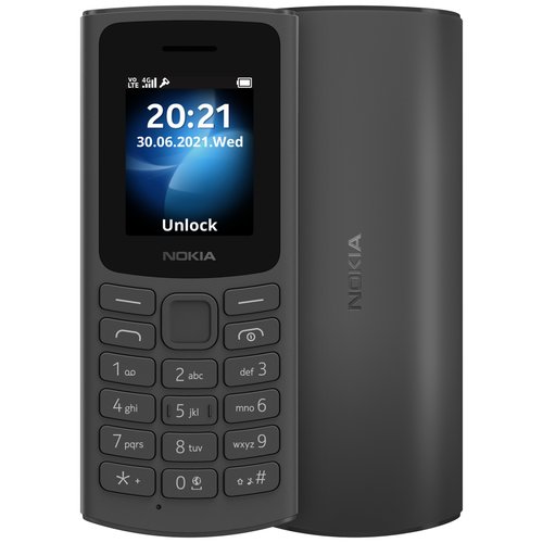 Nokia 105 4G DS 2021, Dual nano SIM, красный