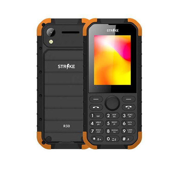 Мобильный телефон STRIKE R30 BLACK ORANGE