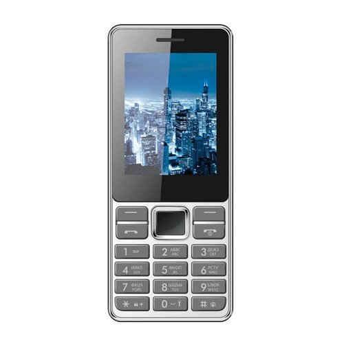 Телефон VERTEX D514 1/8 ГБ, 2 micro SIM, серебристый