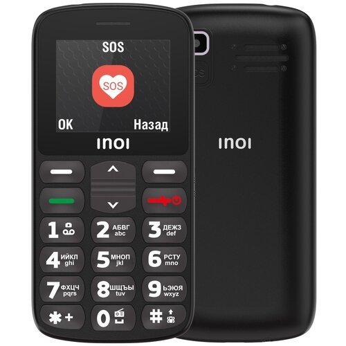 Телефон INOI 107B, 2 micro SIM, черный