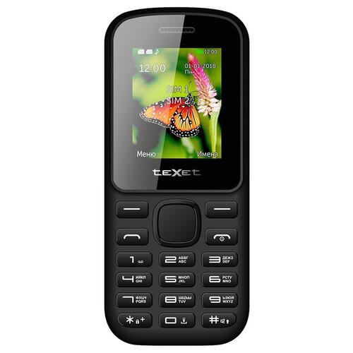 Телефон teXet, TM-130 цвет черный