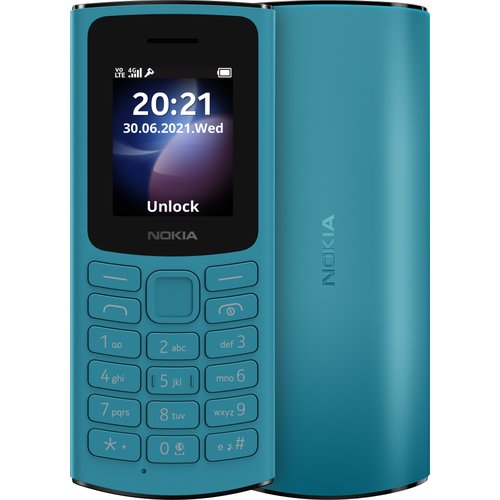 Телефон Nokia 105 (2023), 2 SIM, голубой