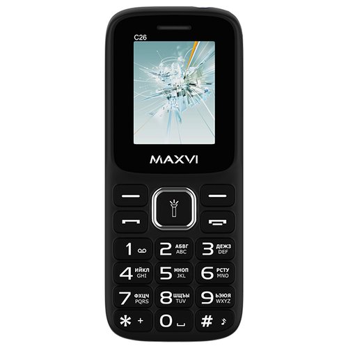 MAXVI C26, 2 SIM, черный / синий